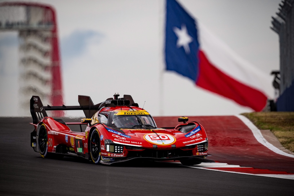 Nicklas Nielsen sigter efter topresultat i Texas.
(Foto: Ferrari Media)